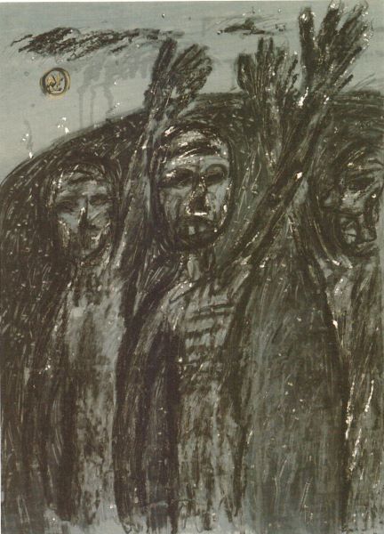 Distress, 2004, Acrylic Ink on paper, 108x79cm